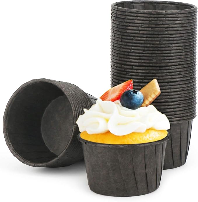 EUSOAR Baking Cups, 50pcs 3.5oz Cupcake Liners, Christmas Muffin Cupcake Liners, Cupcake Wrappers, Cupcake paper, Paper Cupcake Liners Holder, Disposable Ramekins, Muffin Pan Baking Cups by EUSOAR