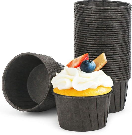 EUSOAR Baking Cups, 50pcs 3.5oz Cupcake Liners, Christmas Muffin Cupcake Liners, Cupcake Wrappers, Cupcake paper, Paper Cupcake Liners Holder, Disposable Ramekins, Muffin Pan Baking Cups by EUSOAR