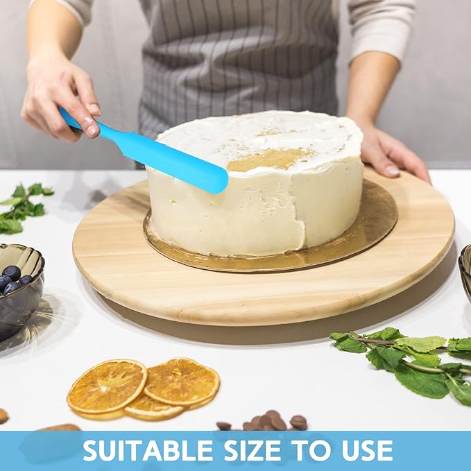 Lasnten 24 Pcs Silicone Jar Spatula Set Heat Resistant Silicone Jar Spatula Flexible Non Stick Jam Spatula with Long Handle Mixing Batter Scraper for Butter Cake Cream Icing Cooking Kitchen Baking