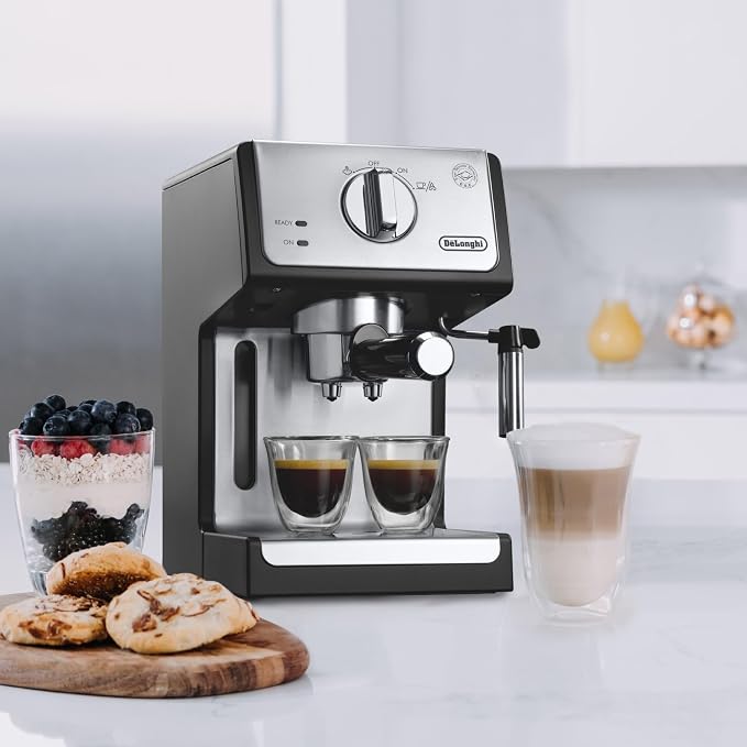 De'Longhi 15-Bar Pump Espresso Machine with Milk Frother & Temperature Control - Compact Home Barista Coffee Maker for Espresso, Latte, Cappuccino & Iced Coffee, Easy to Clean Design - Image 5
