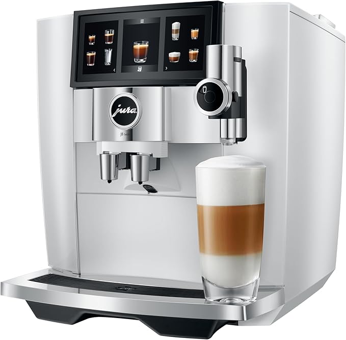 Jura J8 twin Diamond White Automatic Coffee Machine - Image 3