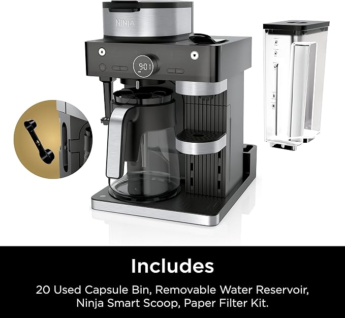 Ninja Espresso & Coffee Maker, Nespresso Capsule Compatible, Black, CFN601 | Barista System, 3 Espresso Brew Styles, Single-Serve Coffee, Built-in Frother, Espresso, Cappuccino & Latte Maker - Image 11