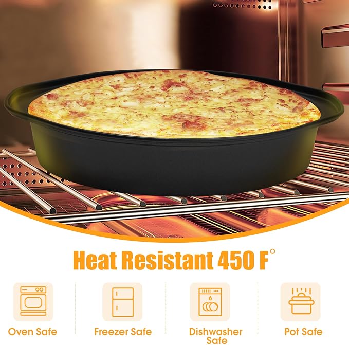 6 Inch Cake Pan - 3PCS Nonstick Round Cake Pans with 100 PCS Parchment Paper, Carbon Steel Smash Cake Baking Pans with Handle, Dishwasher Safe - Image 4