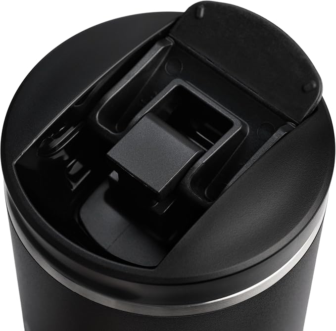 STANLEY 1913 Transit Flip Top Mug 0.6L - Black | Keeps 6 Hours Hot - 12 Hours Cold - Leakproof - Dishwasher Safe - Car Cup Holder Compatible - Image 9