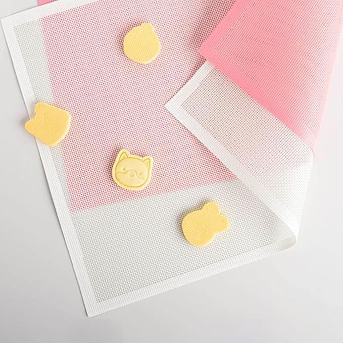 Silicone Mat Bread Making Mat Fondant/Pie Crust Pad Cushion for Picnic Bake Pan, Pink - Image 6
