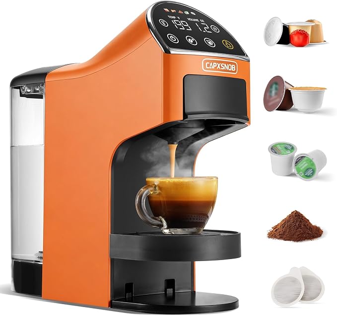 Magician2 Multi-Pod Coffee Maker & Espresso Machine for Home/Office & Dorms | Fits K Cup/Nespresso/Dolce Gusto/ESE Pods/Ground, Touchscreen & Pods Recognition, Adjustable Temp/Volume, Strong/Bold, 20 Bar - Image 10
