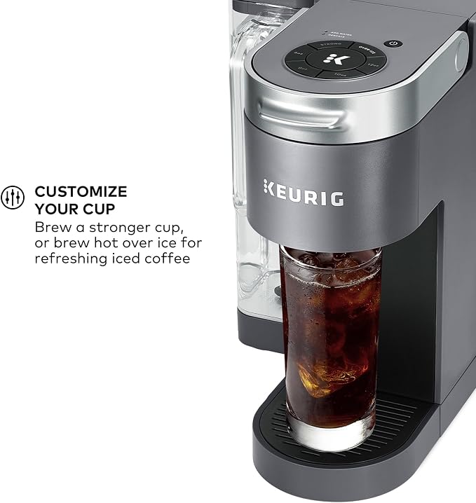 Keurig K-Supreme Single Serve K-Cup Pod Coffee Maker, MultiStream Technology, 4 Brew Sizes, 66oz Dual-Position Removable Reservoir, Gray | MultiStream Technology, 4 Brew Sizes, Dual-Position Removable Reservoir - Image 5