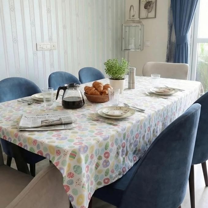 Urban Villa Tablecloth Cotton Rectangle Tabletop 60x84(6-8 Seats) Eggprint by CottonTrends