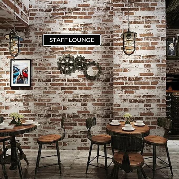 Metal Sign Staff Lounge Sign Wall Decor Plaque Pub Bar Man Cave 4X16inches - Image 6