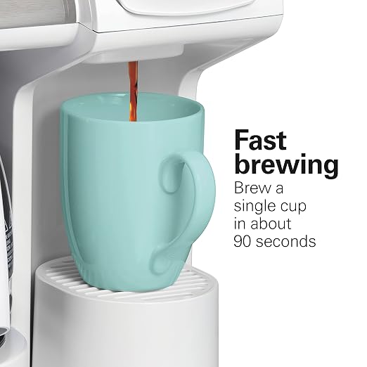 Hamilton Beach FlexBrew Trio 2-Way Coffee Maker, Compatible with K-Cup Pods or Grounds, Combo, Single Serve & Full 12 Cup Coffee Pot, White, Fast Brewing, Removeable Reservoir - Image 3