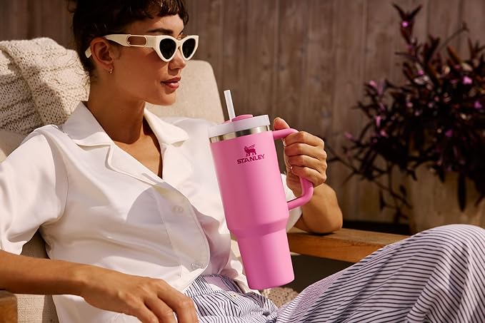 STANLEY Quencher H2.0 Flow State Tumbler, 14 oz, Soft Orchid | Handle and Straw | 3-Position Lid | Cup Holder Compatible for Travel | Insulated Stainless Steel Cup | BPA-Free - Image 10