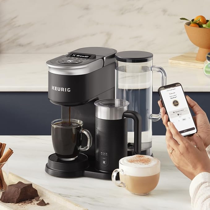 Keurig K-Café SMART Single Serve Coffee Maker with WiFi Compatibility, Latte and Cappuccino Machine with Built-In Frother, 6 Brew Sizes, Black | WiFi Compatibility, Latte, Cappuccino Machine with Built-In Frother, 6 Brew Sizes - Image 21