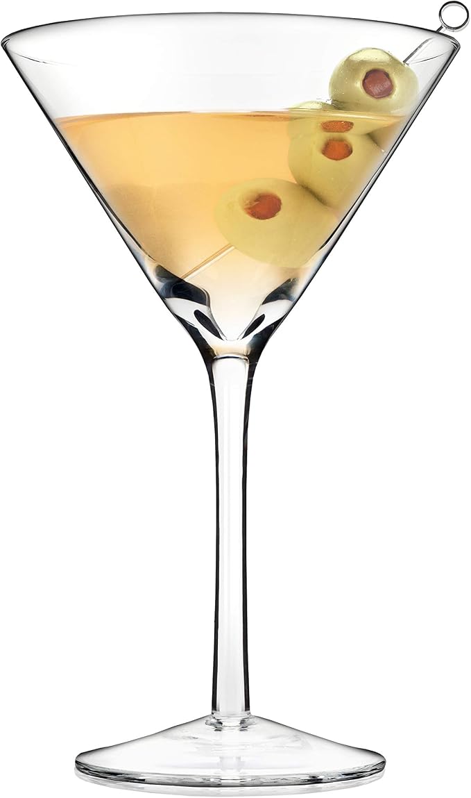 True Manhattan Martini Glass, Crystal Cocktail Coupes, Clear Glass, Cocktail glass set, Dishwasher Safe, Holds 12 oz., Set of 4 - Image 7