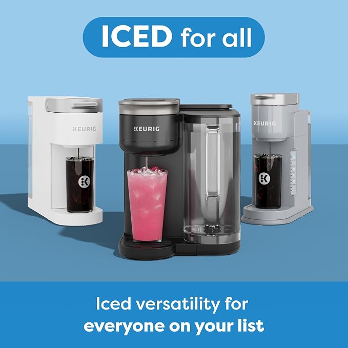Keurig K-Iced Coffee Maker, Single Serve K-Cup Pod Iced Coffee Maker, With Hot and Cold Coffee Capabilities, Brews Any K-Cup Pod, White - Image 8
