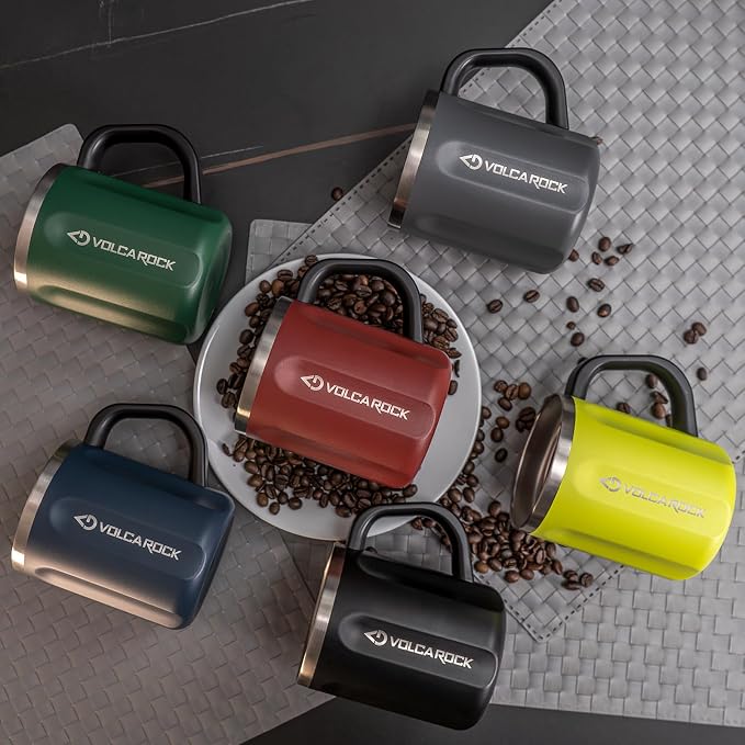 Coffee Mug with Handle and Lid, 16oz Spill Proof Coffee Cup with Powder Coating, Dishwasher Safe and BPA Free Tea Mug, Ideal Gift for Family and Friends (Lime) - Image 7