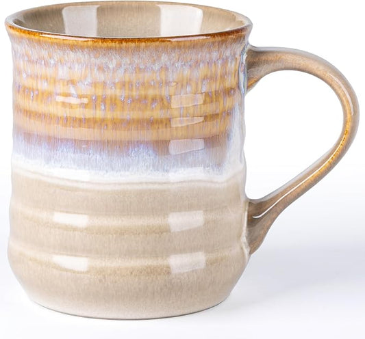 GBhome 18oz Large Coffee Mug, Handmade Ceramic Coffee Mug for Latte/Tea/Beer/Hot Cocoa, Dishwasher & Microwave Safe, Otameal by GBhome