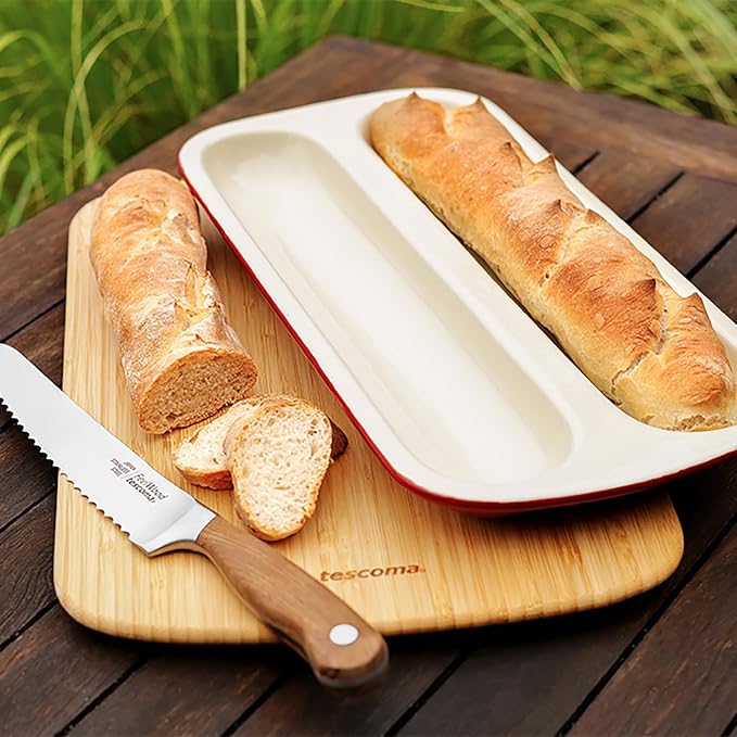 Tescoma Delicia 622218 Ceramic Baking Mould for Baguettes, Includes Recipe Booklet, Dishwasher Safe - Image 4