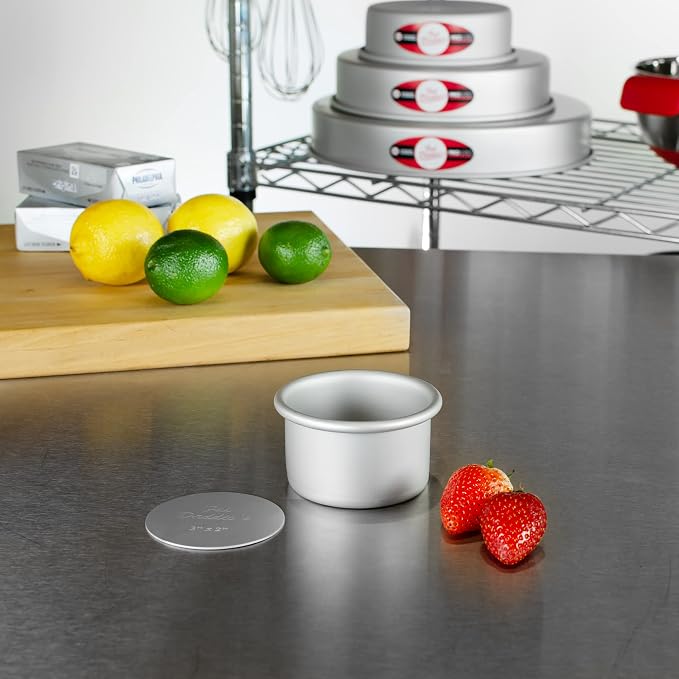 Fat Daddio's PCC-32CASE Anodized Aluminum Round Cheesecake Pans, 6 Piece Set, 3 x 2 Inch - Image 3