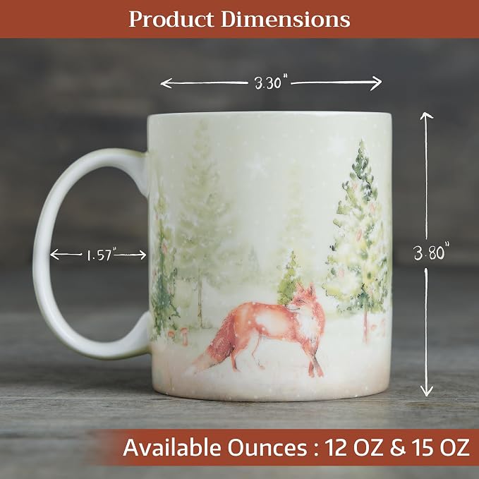 Maison d' Hermine Coffee Mug with Handles Tea Cups (15 Ounce, Pack of 1) | Fine Bone China Coffee Mugs for Hot Beverages Cappuccino Latte Home Restaurant Spring Summer -Winter Morning - Veluwezoom - Image 4