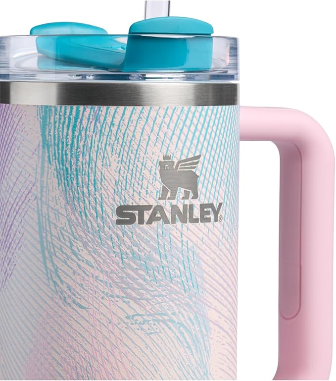 STANLEY Quencher H2.0 Flow State Tumbler, 30 oz, Sea Glass Plume | Handle and Straw | 3-Position Lid | Cup Holder Compatible for Travel | Insulated Stainless Steel Cup | BPA-Free - Image 2