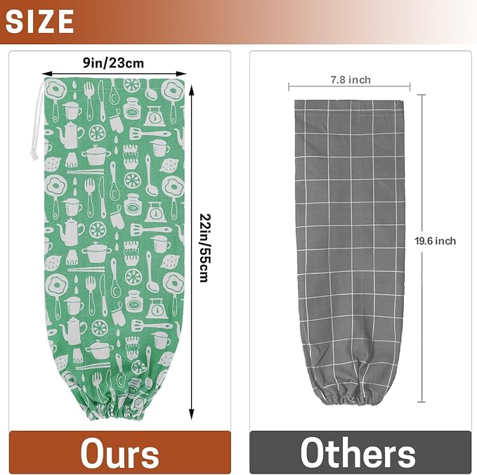 SWISSELITE 1Pcs Plastic Bag Holder, Reusable Plastic Bag Organizer | Wall Mount, Large Grocery Bag Storage Dispenser, 22x9 IN - Image 2