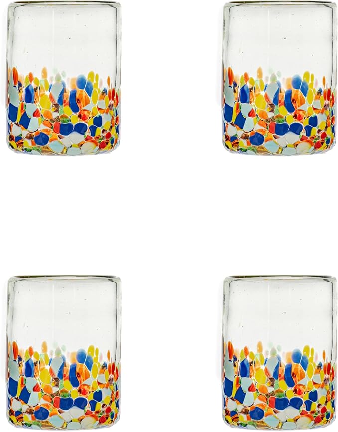 10 Strawberry Street San Lucas Mexican Glassware, DOF, Set of 4 by 10StrawberryStreet