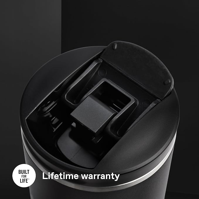 STANLEY 1913 Transit Flip Top Mug 0.6L - Black | Keeps 6 Hours Hot - 12 Hours Cold - Leakproof - Dishwasher Safe - Car Cup Holder Compatible - Image 5