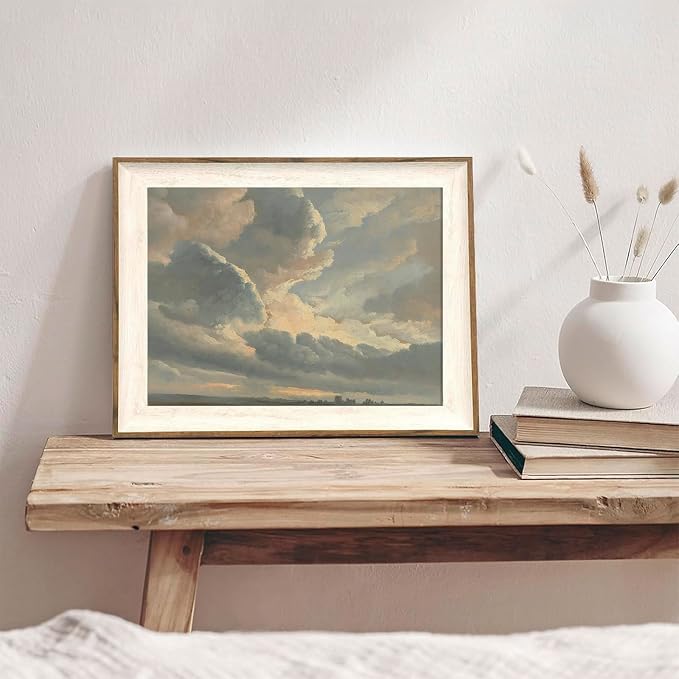 XOCUUI Unframed Canvas Wall Art Vintage Decor, Home Decor Classical Oil Painting Cloud Study Canvas Prints Wall Decorations Bathroom Decor Wall Art, 8"x10" - Image 6