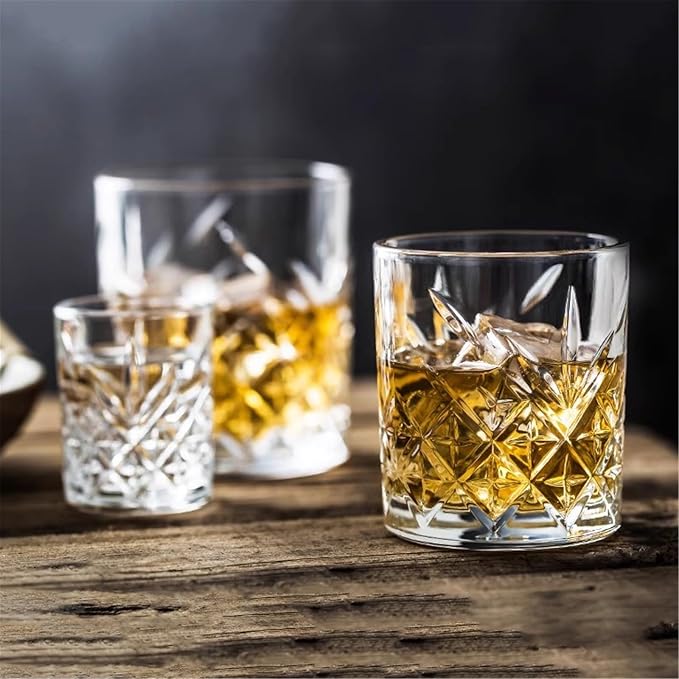 drinking glassware Transparent Embossed Glass Cups for Milk, Juice(Medium) - Image 4