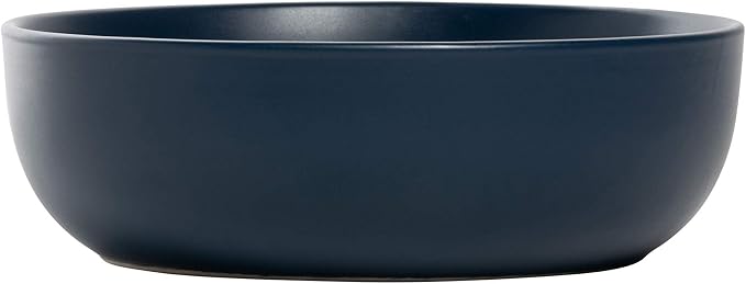 10 Strawberry Street Wazee Matte Coupe Dinnerware, Bowl, Dark Blue, Set of 6 - Image 2