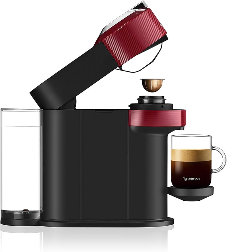 Nespresso Vertuo Next Coffee and Espresso Machine by Breville, Cherry Red