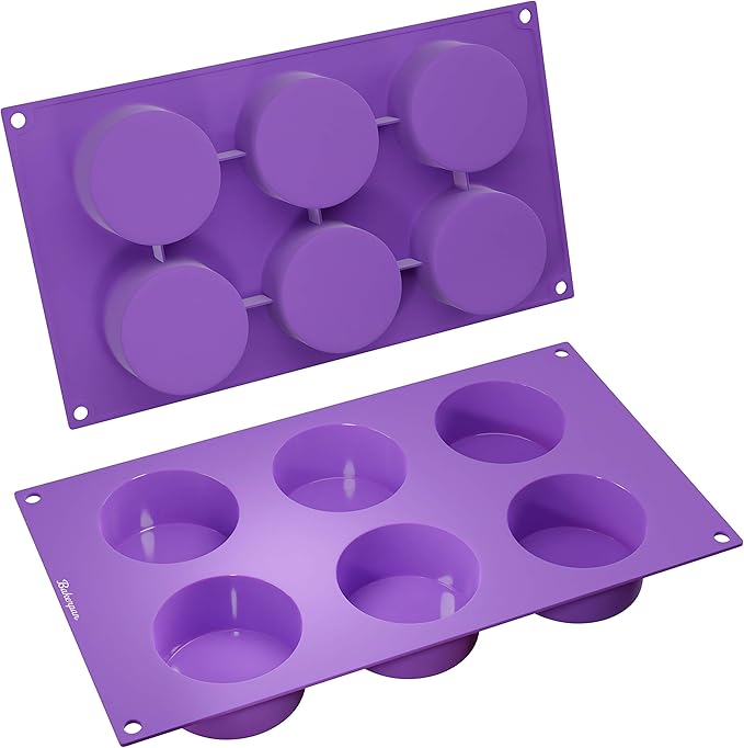 Bakerpan Silicone Mini Cake Mold, for Tarts, Cupcakes - Set of 2 - Mini Cheesecake, Mousse Desserts, Chocolate Covered Oreo Cookie Molds (Pack of 2)