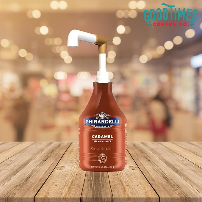 Sauce Pump Dispenser for Ghirardelli Bottles (Pack of 6), Fits 87.3 to 90.4 Ounce Bottles