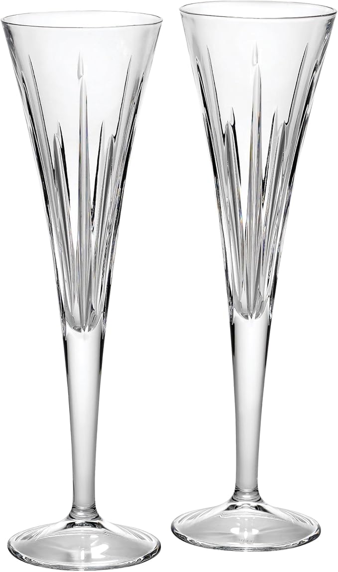 Reed & Barton Soho Crystal Flutes, Pair by ReedBarton