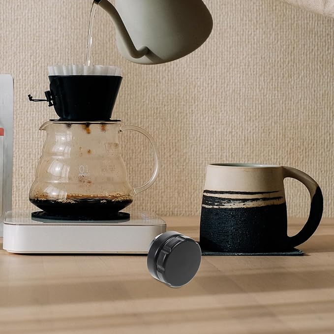 Espresso Coffee Tamper and Distributor with Three-leaf Three-paddle Design Abs Black Coffee Tamping Tool for Even Grounds Distribution Compatible with Espresso Machine Accessories