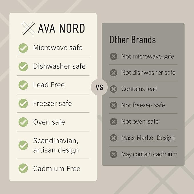 Ava Nord Stoneware Ceramic Coffee Mugs Set of 4-12 oz - Rose Sand | Lead-Free, Non-Toxic, Freezer - Microwave & Dishwasher Safe, Comfortable Handle, Aesthetic Nordic Design for Tea, Latte - Image 3