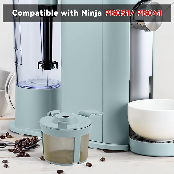 Coffee Basket Compatible with Ninja Coffee Maker, Reusable Basket Filters for Ninja PB051 & PB041ST, 1pack
