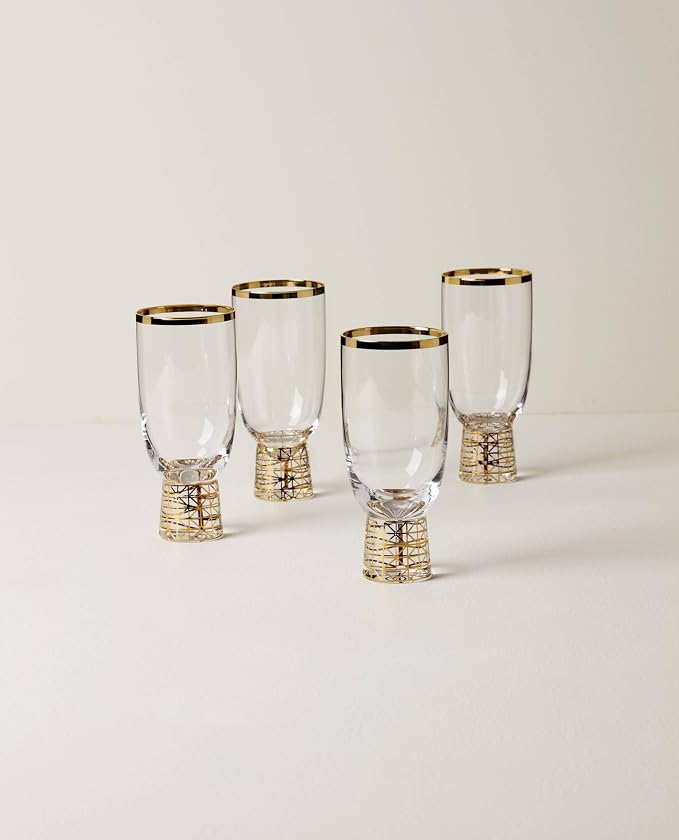 Lenox 897409 Tuscany Classics Gold Frost All-Purpose Glasses, Set of 4 - Image 2