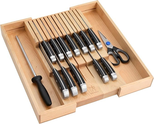 Henckels Statement 15-pc Knife Set with in-Drawer Knife Tray, Razor-Sharp, German Engineered Informed by over 100 Years of Experience, Lightweight and Strong, Dishwasher Safe by Unknown