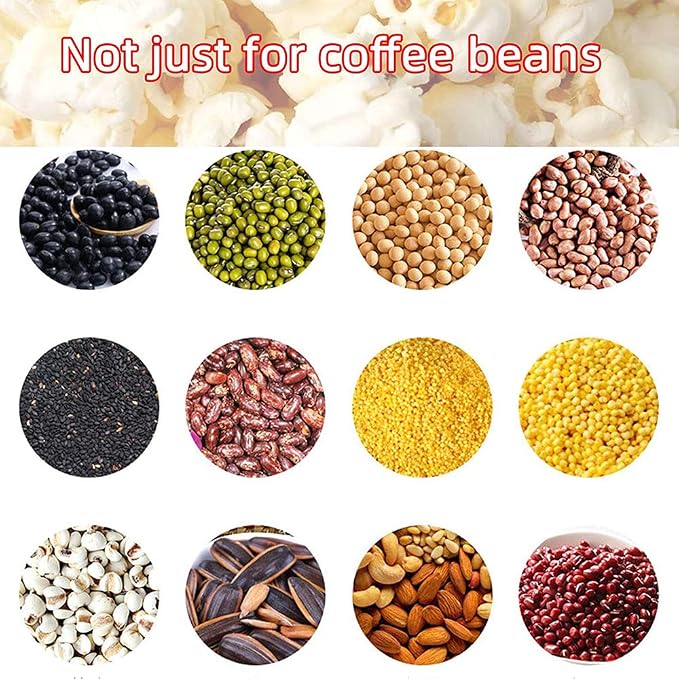 Household Coffee Baking Machine, 800G Coffee Bean Baking Machine, Tilt Stir Frying Temperature Adjustable 1800W Coffee Bean Baking Machine, - Image 5