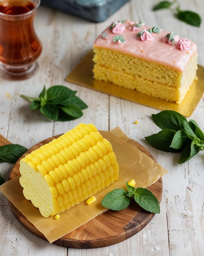 Corn Shape Silicone Mold, 3D Corn Molds, Artificial Food Candy Mold French Dessert Mousse Molds, Corn Shaped Candle Mold for Fondant Chocolate Clay Soap Lotion Bar - Image 6