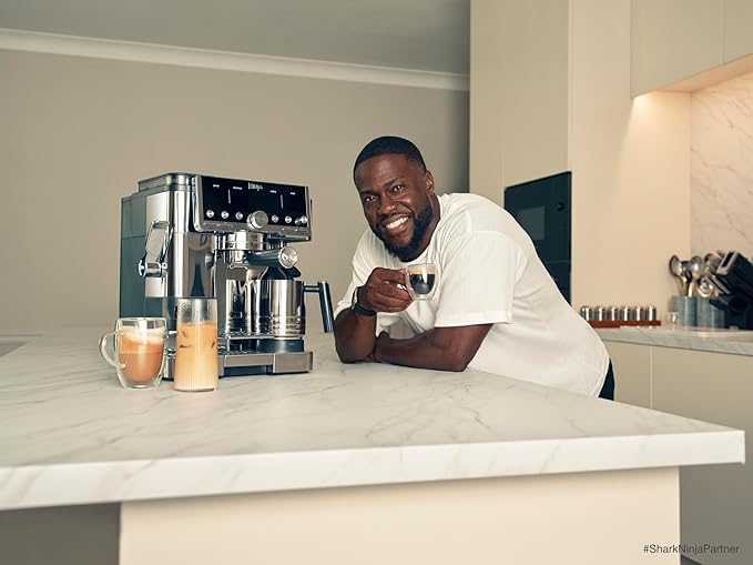 Ninja Luxe Café Premier Espresso & Rapid Cold Brew, Cyberspace, ES601CY | Drip Coffee, Built-in Coffee Grinder, Hands-Free Milk Frother, Assisted Tamper for Cappuccinos & Lattes - Image 2