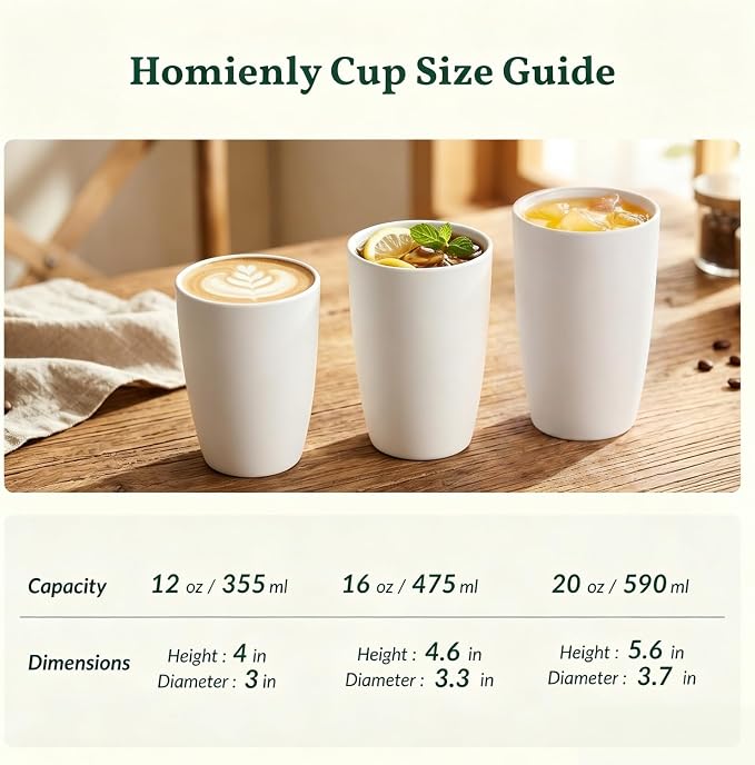 Homienly Wheat Straw Cups 12oz Unbreakable & Easy to Clean Cups Reusable Outdoor Drinking Cups for Travel,Camping,Picnic, Refrigerator and Dishwasher Safe Stackable Water Tumblers- White - Image 9