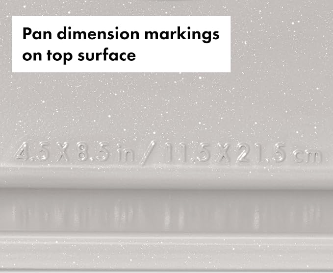 OXO Good Grips Non-Stick Pro Ceramic Coated Metal Bakeware 1Lb Loaf Pan – Storm Blue - Image 7