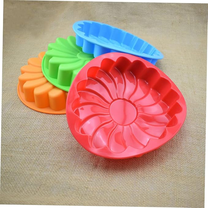 COLLBATH Thickened Large Silicone Cake Molds Diy Baking Molds Flower Cake Mould Easy Release Random Color - Image 3