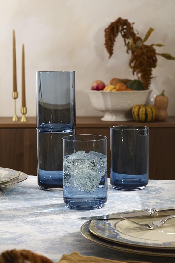 Lenox 897836 Tuscany Classics Stackable Coolers, Set Of 4, Blue - Image 4