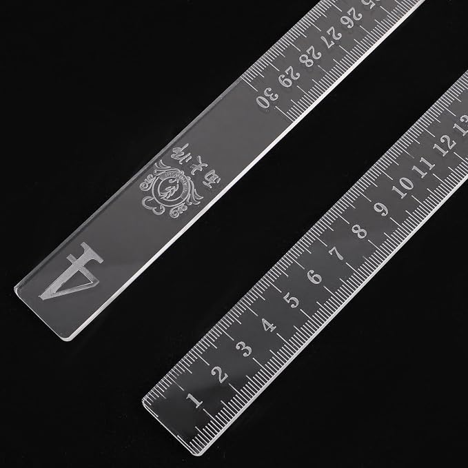FRCOLOR 2pcs Acrylic Dough Thickness Measuring Ruler for Baking, Cookie Leveling Tool with Uniform Thickness and Easy to Use Design, for Home Baking and Pastry Preparation - Image 6