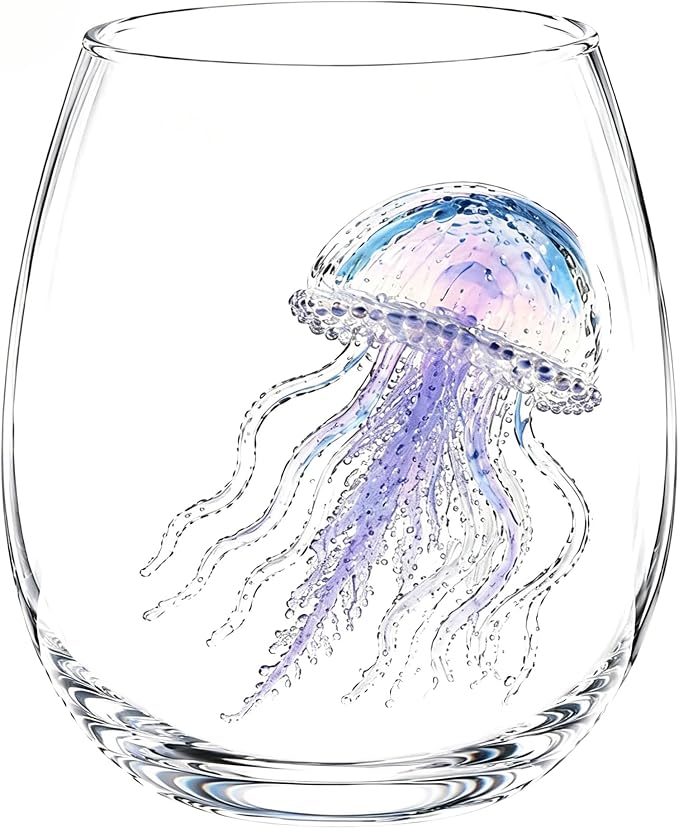 Artisanal Blue Ringed Octopus Glassware Upgrade 2026 3D Octopuses Stemless Wine Glasses Handcrafted Marine Animal Beverage Glass for Nautical Home Decor Gift Unique Octopus Glassware Collection. by Unknown