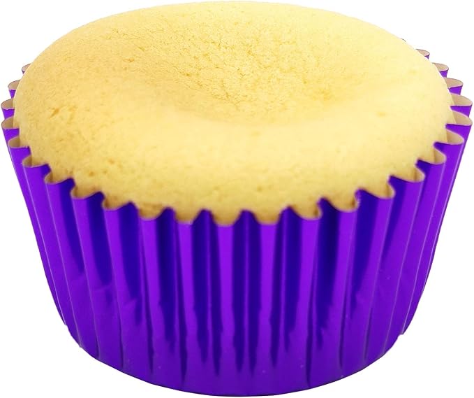 Standard Purple Foil Cupcake Liners Muffin Baking Cups for Party and More, 100-Count - Image 6