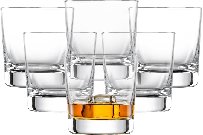 SCHOTT ZWIESEL Basic Bar Whiskey Glass (Set of 6), Tumbler for Whiskey, Dishwasher-Safe Tritan Crystal Glasses, Made in Germany (12 Ounce) by Unknown